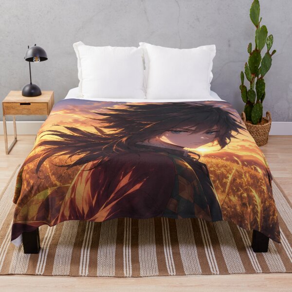 Item preview, Giyu Tomioka Demon Slayer Golden Sunset Field designed and sold by Dashsopaner.