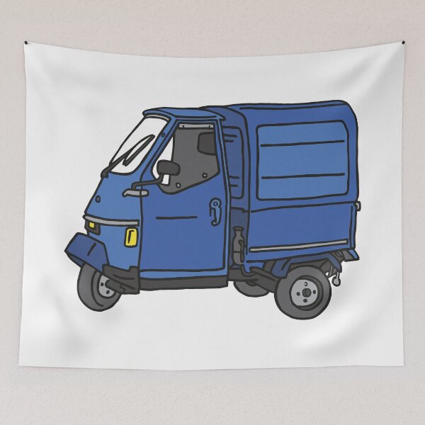 Item preview, Tricycle van, Blue threewheeler designed and sold by Berlin-T-Shirt.