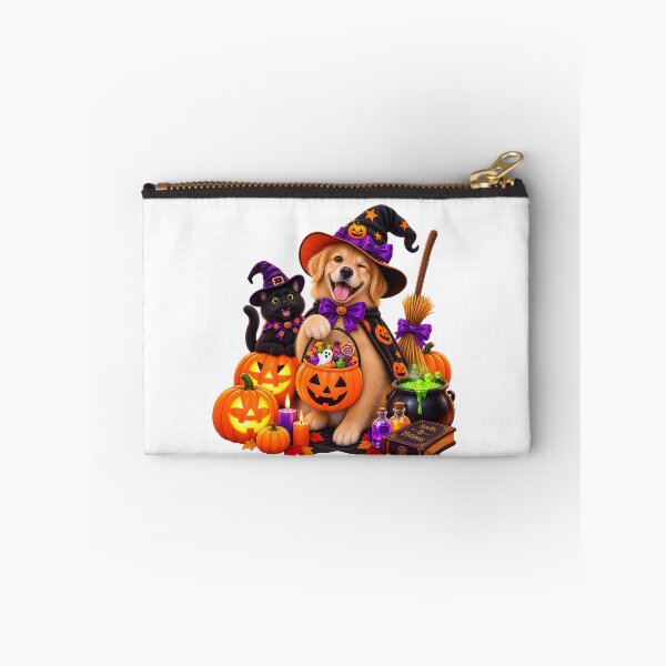 Item preview, Cute Witch Dog & Cat Halloween Magic designed and sold by TinyWeird.