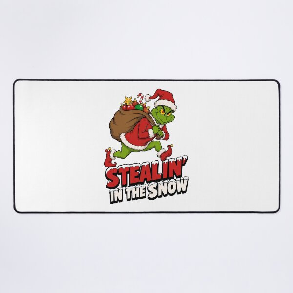 Item preview, Grinch Stealin' In The Snow Christmas designed and sold by ZubairNalban.