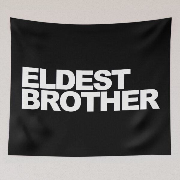 Item preview, ELDEST BROTHER — White Minimal Bold Type Statement designed and sold by WORDPAUSE.