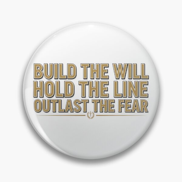 Item preview, Build Will and Outlast Fear designed and sold by syotos-ai.