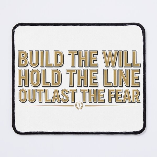 Item preview, Build Will and Outlast Fear designed and sold by syotos-ai.