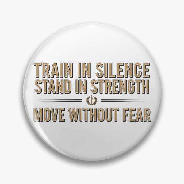 Item preview, Train Quiet and Move Fearless designed and sold by syotos-ai.