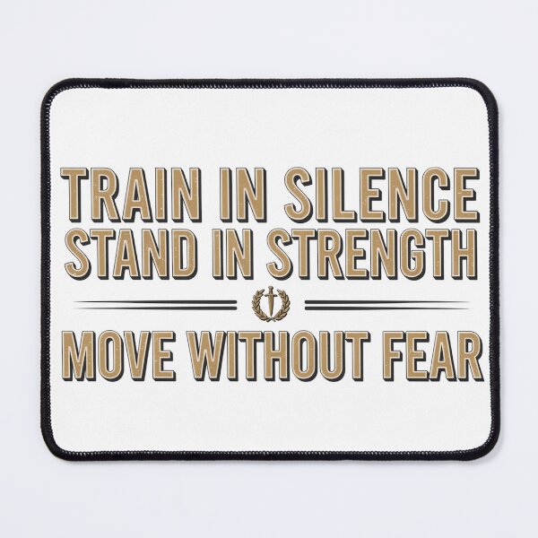 Item preview, Train Quiet and Move Fearless designed and sold by syotos-ai.