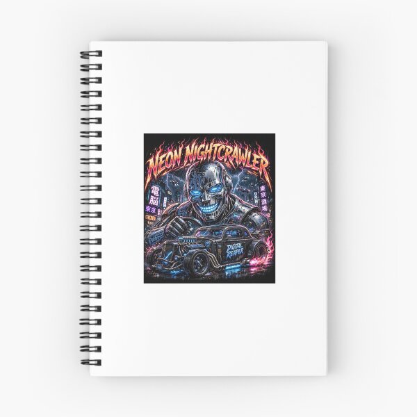 Item preview, NEON NIGHTCRAWLER - WWA Edition Robot Cyberpunk Rat Ro designed and sold by WeirdWheeledArt.