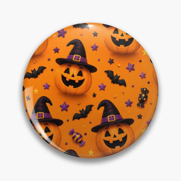 Item preview, Cute Witch Pumpkin Halloween Pattern designed and sold by TinyWeird.