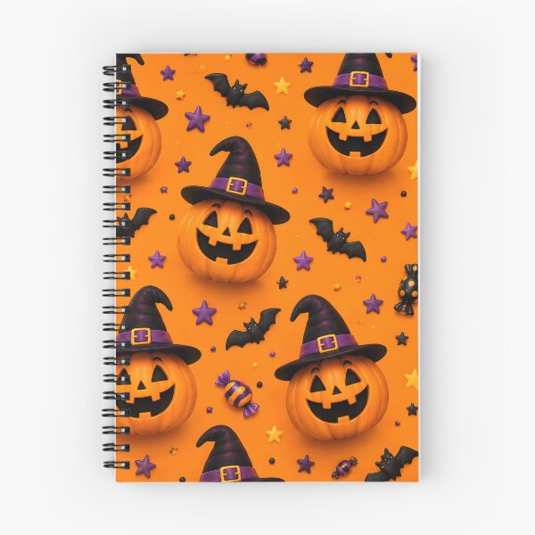 Item preview, Cute Witch Pumpkin Halloween Pattern designed and sold by TinyWeird.