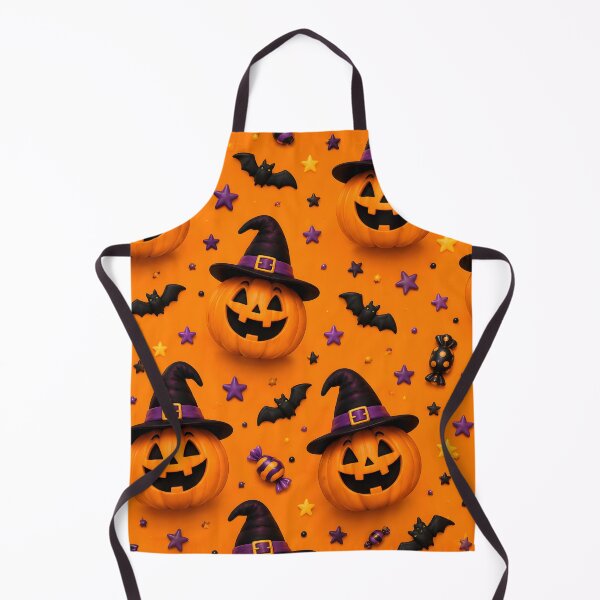 Item preview, Cute Witch Pumpkin Halloween Pattern designed and sold by TinyWeird.