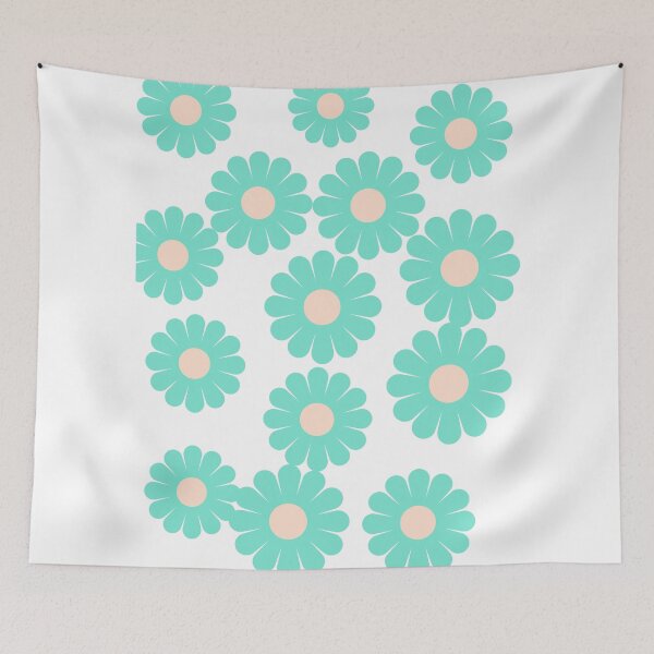 Item preview, Retro Pastel Daisy Pattern - Y2K Indie Flower Aesthetic designed and sold by SakinahArt.
