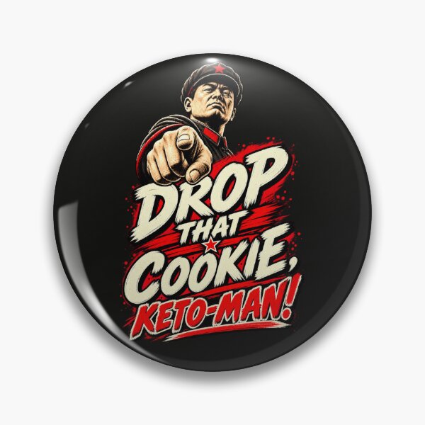 Item preview, Drop That Cookie, Keto-Man! — The Carb Police Have Arrived designed and sold by Sanctum Icons.