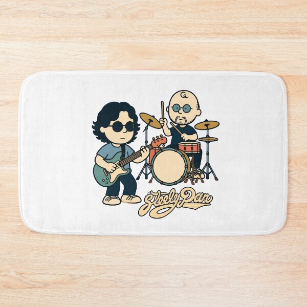 Item preview, Steely Dan Band Retro Cartoon Guitar Drummer designed and sold by ZubairNalban.