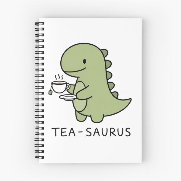Item preview, Cute Tea Saurus Dinosaur Drinking Tea Pun designed and sold by Uniquely Worlds.