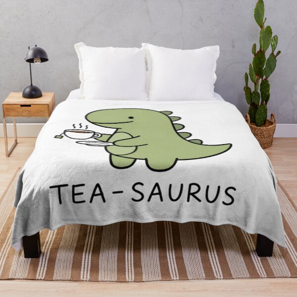 Item preview, Cute Tea Saurus Dinosaur Drinking Tea Pun designed and sold by Uniquely Worlds.