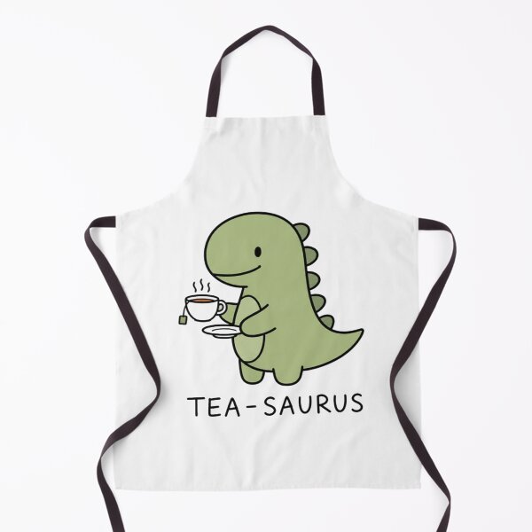 Item preview, Cute Tea Saurus Dinosaur Drinking Tea Pun designed and sold by Uniquely Worlds.