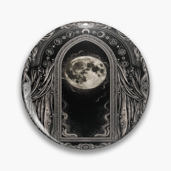 Item preview, Occult Moon Portal – Gothic Zodiac Window Design designed and sold by Midnight Veil Designs.