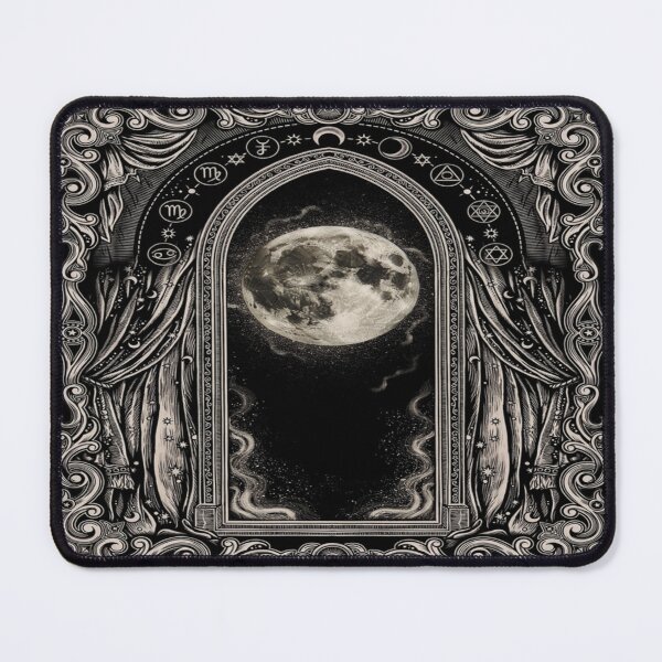 Item preview, Occult Moon Portal – Gothic Zodiac Window Design designed and sold by Midnight Veil Designs.