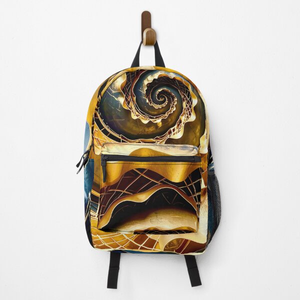 Item preview, Spiral Structure in Gold Blue Obsidian designed and sold by Vicky Brago-Mitchell®.