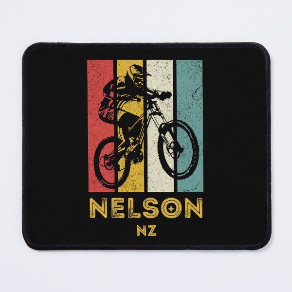 Item preview, Retro Nelson NZ Mountain Bike, Vintage Cyclist Graphic, Outdoor Adventure designed and sold by good vibes clothing.