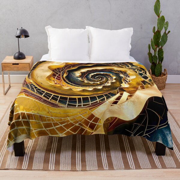 Item preview, Spiral Structure in Gold Blue Obsidian designed and sold by Vicky Brago-Mitchell®.