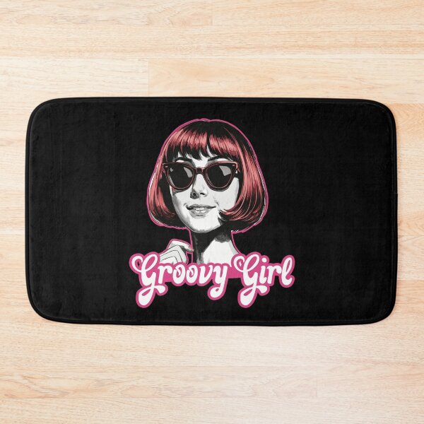 Item preview, Groovy Girl - Pink Retro Mod Fashion Illustration designed and sold by THROUGH-LIFE.