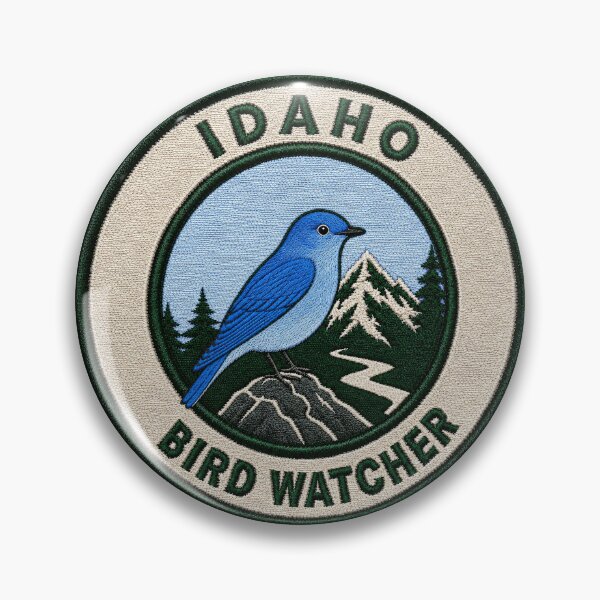 Item preview, Idaho Bird Watcher – Mountain Bluebird Patch designed and sold by The-Drip-Studio.