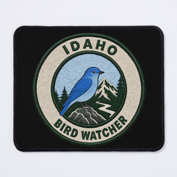 Item preview, Idaho Bird Watcher – Mountain Bluebird Patch designed and sold by The-Drip-Studio.