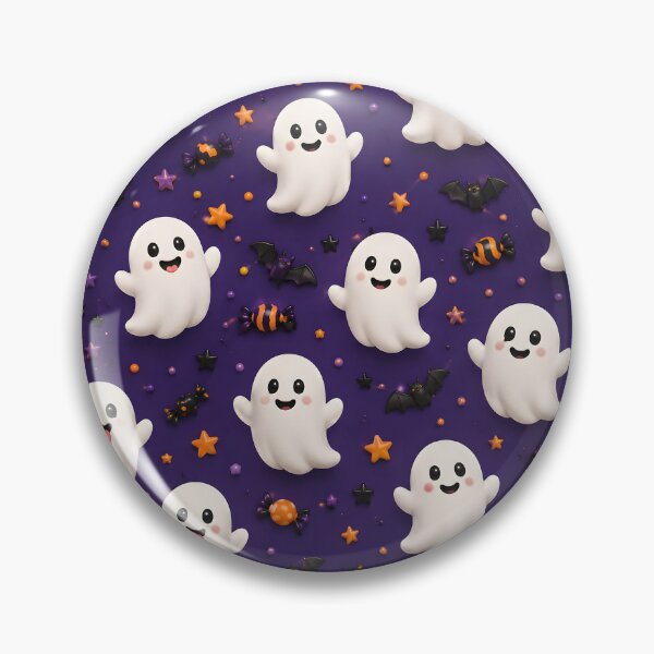 Item preview, Cute Ghost Halloween Pattern designed and sold by TinyWeird.