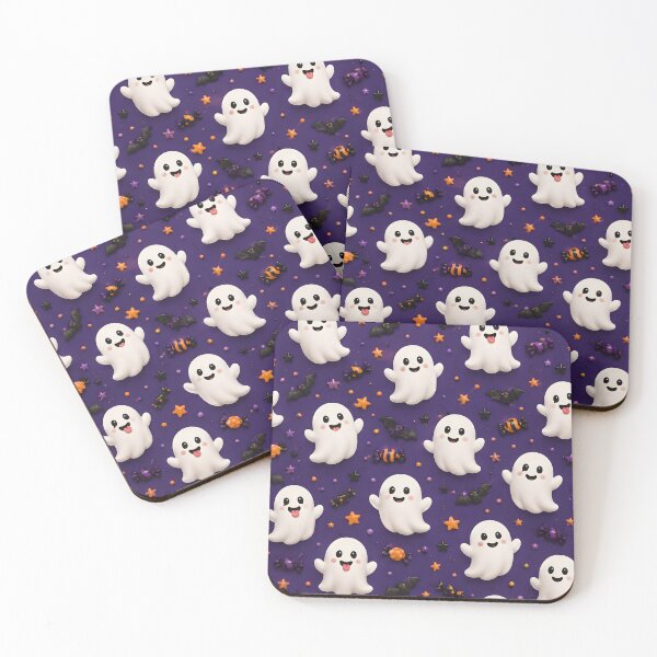 Item preview, Cute Ghost Halloween Pattern designed and sold by TinyWeird.