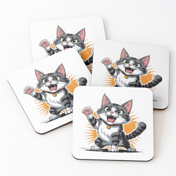 Item preview, Surprised Cat Funny Meme | Shocked Kitty Reaction designed and sold by decimalades.