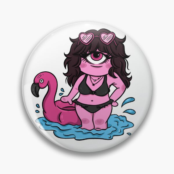 Item preview, Pink Goth Cyclops Girl Sticker Pack designed and sold by nekoOnie.