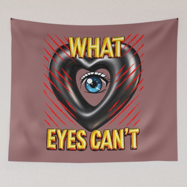 Item preview, What Eyes Can’t See – Hidden Pain Heart  designed and sold by The Kawaii Forge.