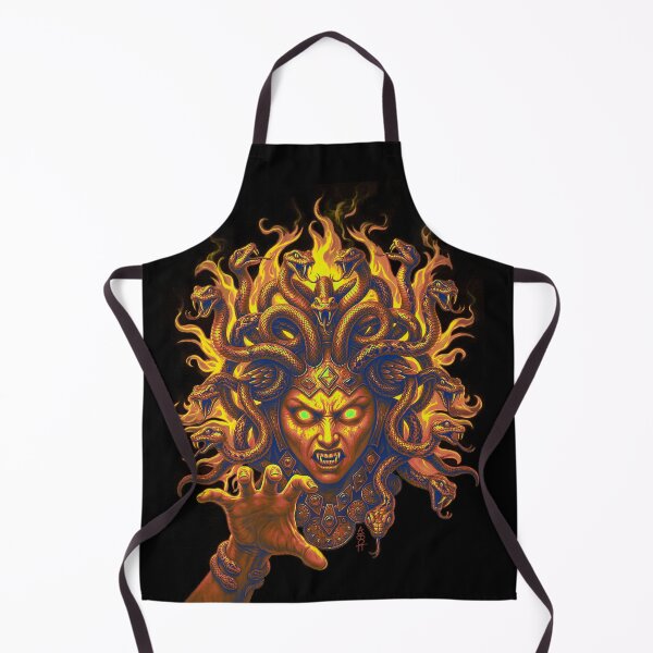 Item preview, Medusa Fire Hair Brown Tan Yellow Green Eyes designed and sold by AbbottDesigns.