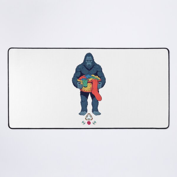 Item preview, Bigfoot Doing Laundry with Giant Sock - Funny Sasquatch Chores designed and sold by Whimsy Trail Co.