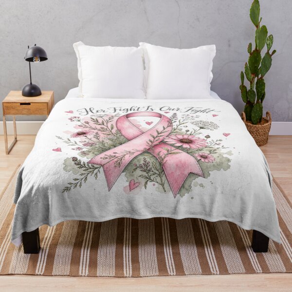Item preview, Her Fight Is Our Fight - Pink Ribbon Floral designed and sold by Heather Renees Designs.