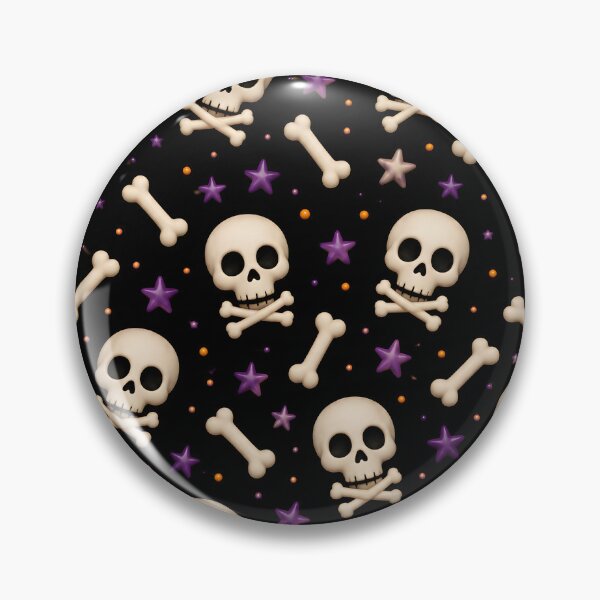 Item preview, Cute Skull & Bones Halloween Pattern designed and sold by TinyWeird.