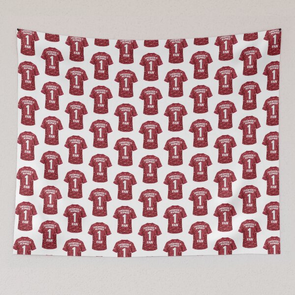 Item preview, Liverpool Number One Fan Football Shirt Design designed and sold by The Home Of Pink Peach.