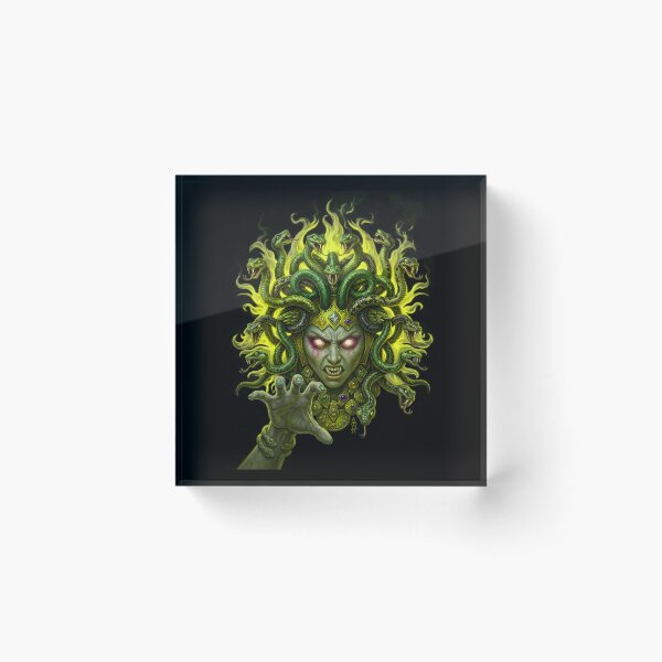 Item preview, Medusa Fire Hair Classic Green designed and sold by AbbottDesigns.