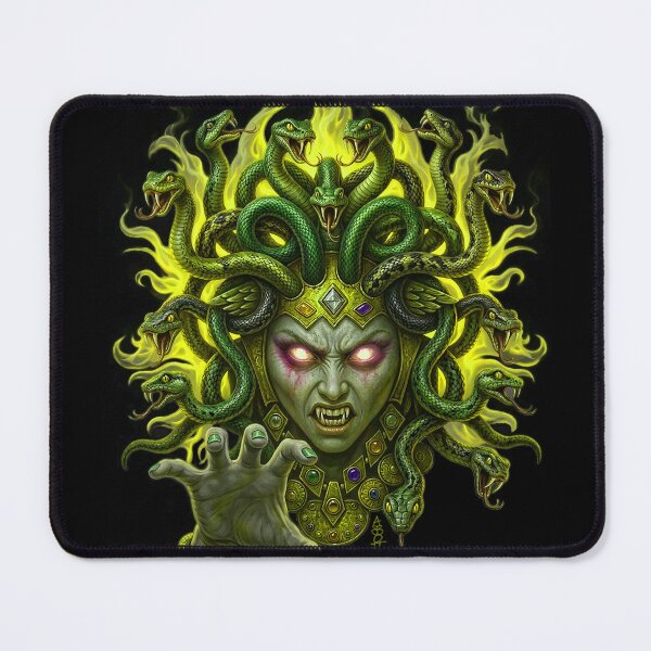 Item preview, Medusa Fire Hair Classic Green designed and sold by AbbottDesigns.