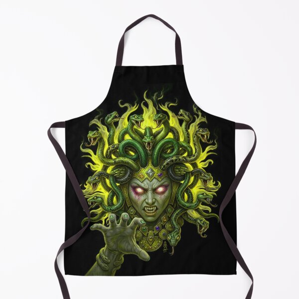 Item preview, Medusa Fire Hair Classic Green designed and sold by AbbottDesigns.