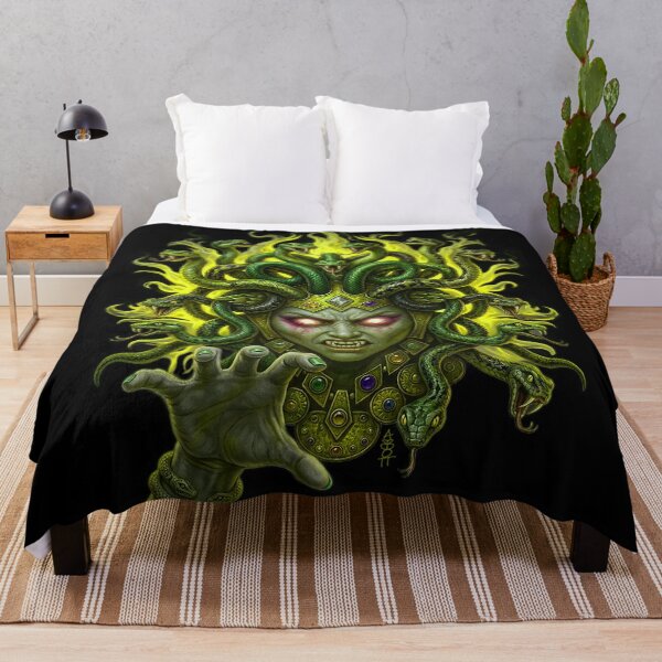 Item preview, Medusa Fire Hair Classic Green designed and sold by AbbottDesigns.