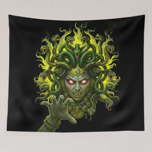 Item preview, Medusa Fire Hair Verde Clásico designed and sold by AbbottDesigns.