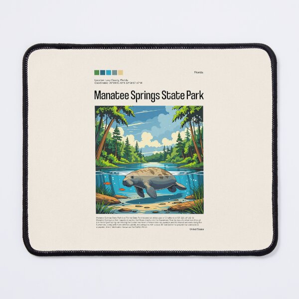 Item preview, Manatee Springs State Park Poster (Florida), USA designed and sold by PinkandP.