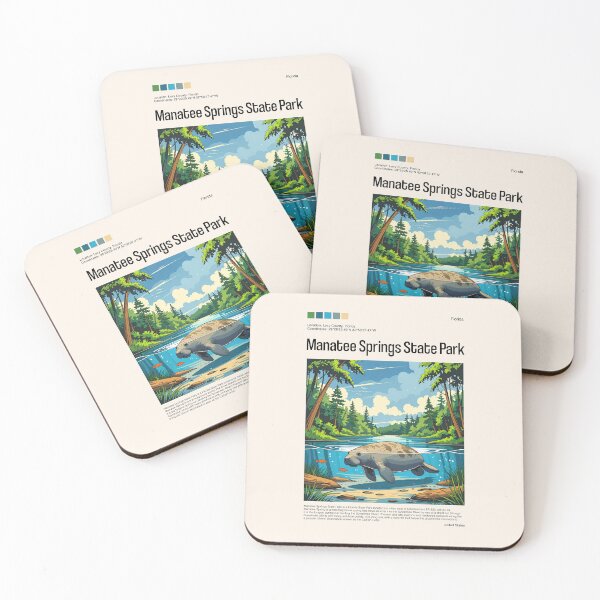 Item preview, Manatee Springs State Park Poster (Florida), USA designed and sold by PinkandP.