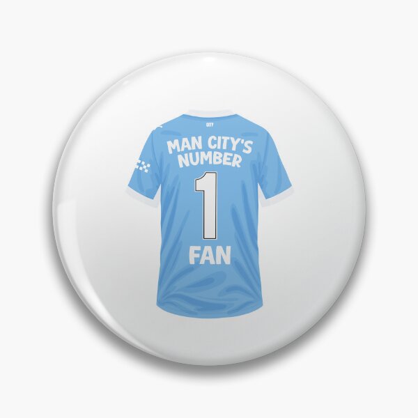 Item preview, Man City Number One Fan Football Shirt Design designed and sold by The Home Of Pink Peach.