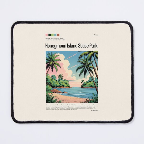 Item preview, Honeymoon Island State Park Poster (Florida), USA designed and sold by PinkandP.