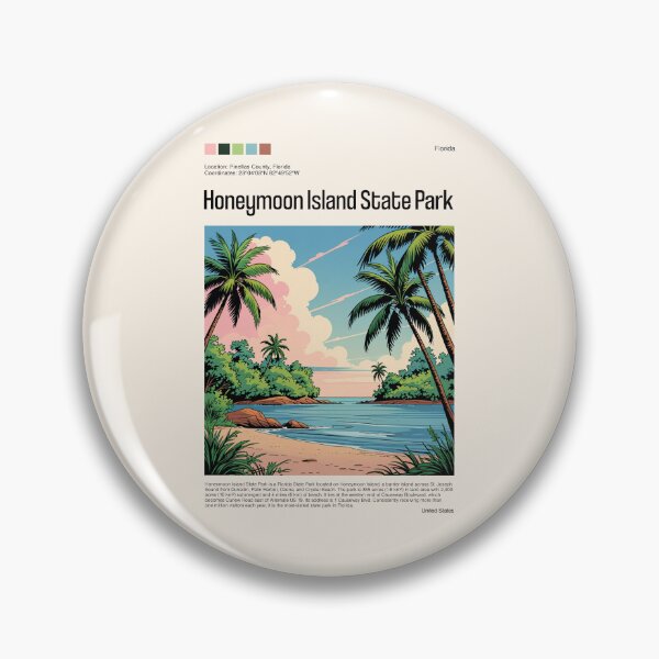 Item preview, Honeymoon Island State Park Poster (Florida), USA designed and sold by PinkandP.