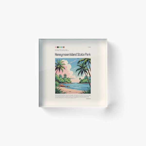 Item preview, Honeymoon Island State Park Poster (Florida), USA designed and sold by PinkandP.