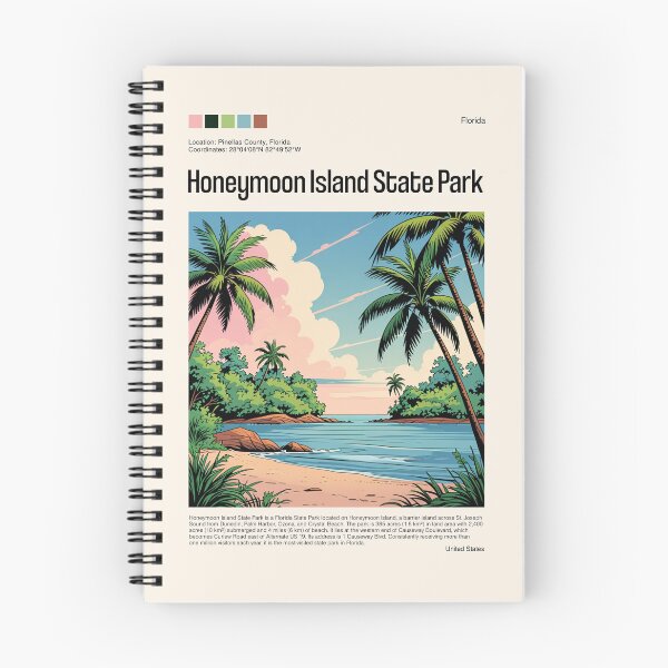 Item preview, Honeymoon Island State Park Poster (Florida), USA designed and sold by PinkandP.
