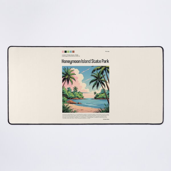 Item preview, Honeymoon Island State Park Poster (Florida), USA designed and sold by PinkandP.